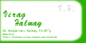 virag halmay business card